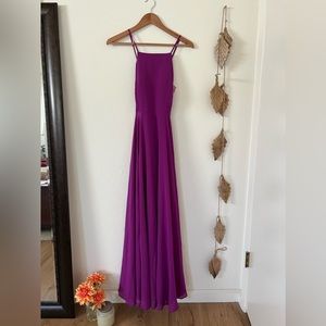 Lulus purple mythical kind of love maxi dress